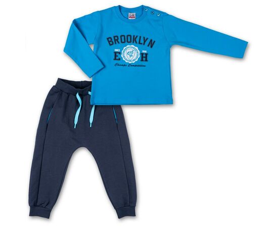 Набор детской одежды Breeze кофта и брюки голубой " Brooklyn" (7882-98B-blue)
