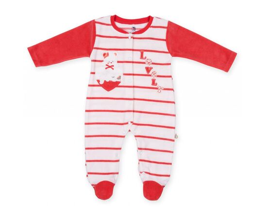Человечек Bibaby в полосочку "Lovely" (60173-62G-coral)