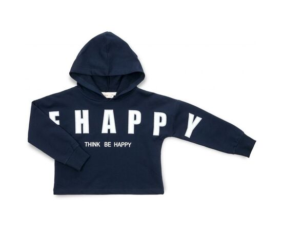 Кофта Breeze "BE HAPPY" (13136-128G-blue)
