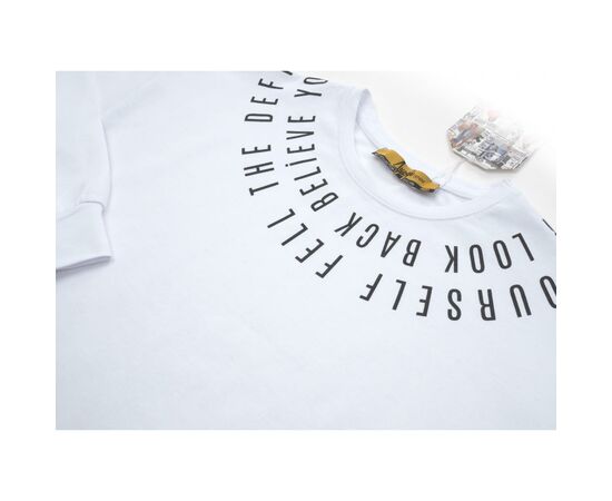 Кофта A-Yugi с кулиской (4110-134G-white), изображение 3 Кофта A-Yugi с кулиской (4110-134G-white), изображение 3