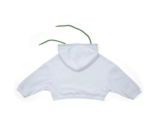 Кофта A-Yugi с капюшоном укороченная (4134-158G-white), изображение 2 Кофта A-Yugi с капюшоном укороченная (4134-158G-white), изображение 2