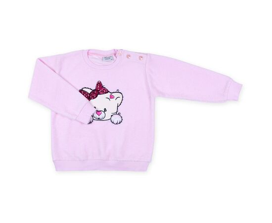 Набор детской одежды Breeze кофта с брюками с котиком и бантиком (8371-68G-pink), изображение 2