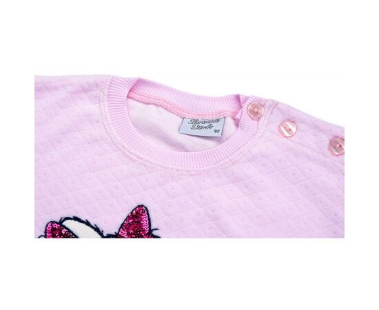 Набор детской одежды Breeze кофта с брюками с котиком и бантиком (8371-68G-pink), изображение 4