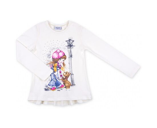 Набор детской одежды Breeze кофта с лосинами с девочкой и собачкой (8260-104G-beige), изображение 2 Набор детской одежды Breeze кофта с лосинами с девочкой и собачкой (8260-104G-beige), изображение 2