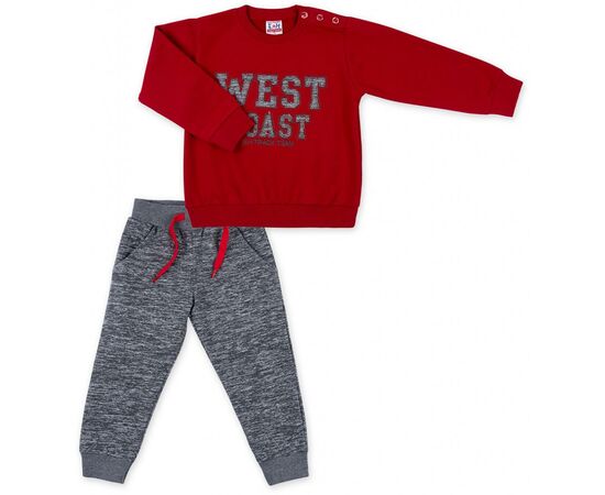 Набор детской одежды Breeze кофта с брюками "West coast" (8248-86B-red)