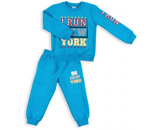 Набор детской одежды Breeze "I RUN NEW YORK" (8278-110B-blue)
