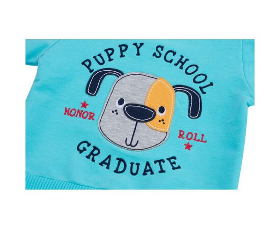 Набор детской одежды E&H с собачкой "PUPPY SCHOOL" (8653-74B-blue), изображение 6 Набор детской одежды E&H с собачкой "PUPPY SCHOOL" (8653-74B-blue), изображение 6