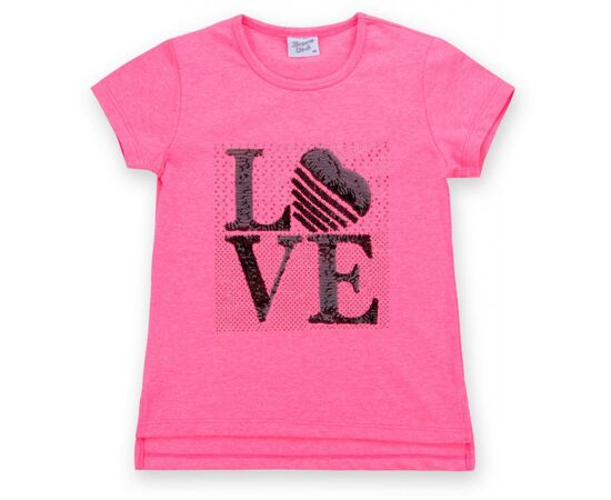 Набор детской одежды Breeze с надписью "LOVE" из пайеток (8307-134G-pink), изображение 2 Набор детской одежды Breeze с надписью "LOVE" из пайеток (8307-134G-pink), изображение 2