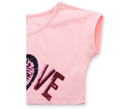 Набор детской одежды Breeze "LOVE" из пайеток (9007-152G-beige), изображение 6