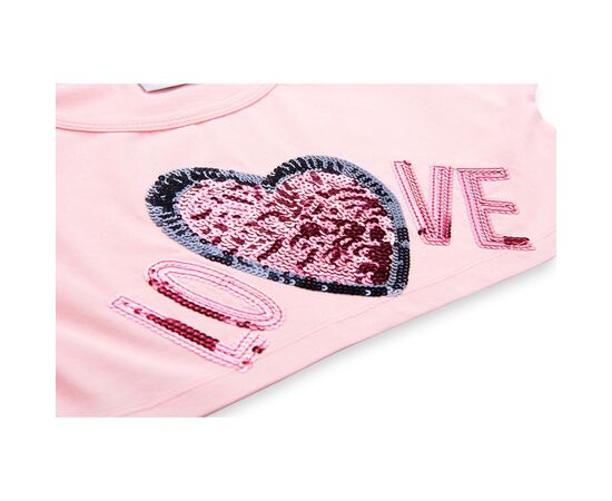 Набор детской одежды Breeze "LOVE" из пайеток (9007-152G-beige), изображение 8