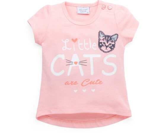 Набор детской одежды Breeze футболка с котиком и штанишки с кармашками (8983-92G-peach), изображение 2