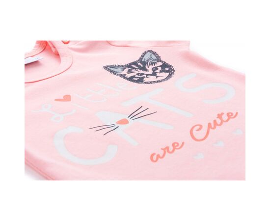 Набор детской одежды Breeze футболка с котиком и штанишки с кармашками (8983-92G-peach), изображение 6