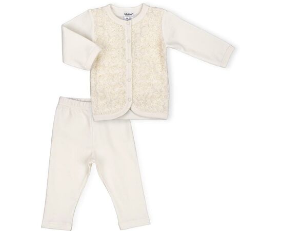 Набір дитячого одягу Интеркидс з трояндочками (2363-68G-beige)