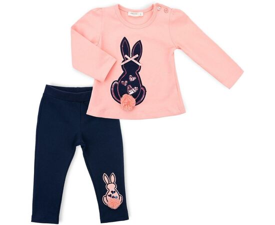 Набір дитячого одягу Breeze з зайчиками (10038-104G-pink)