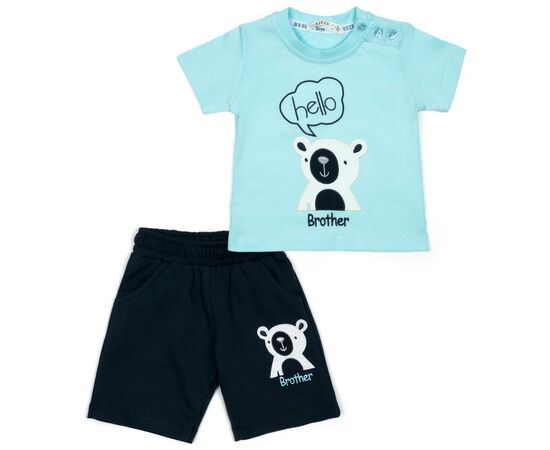 Набор детской одежды Breeze "HELLO BROTHER" (14307-74B-blue)