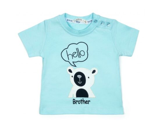 Набор детской одежды Breeze "HELLO BROTHER" (14307-80B-blue), изображение 2 Набор детской одежды Breeze "HELLO BROTHER" (14307-80B-blue), изображение 2