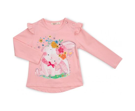 Набор детской одежды Breeze с зайчиком в цветах (13299-98G-pink), изображение 2 Набор детской одежды Breeze с зайчиком в цветах (13299-98G-pink), изображение 2