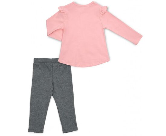 Набор детской одежды Breeze с зайчиком в цветах (13299-98G-pink), изображение 4 Набор детской одежды Breeze с зайчиком в цветах (13299-98G-pink), изображение 4