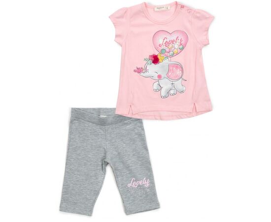 Набір дитячого одягу Breeze зі слоником (13376-98G-pink)