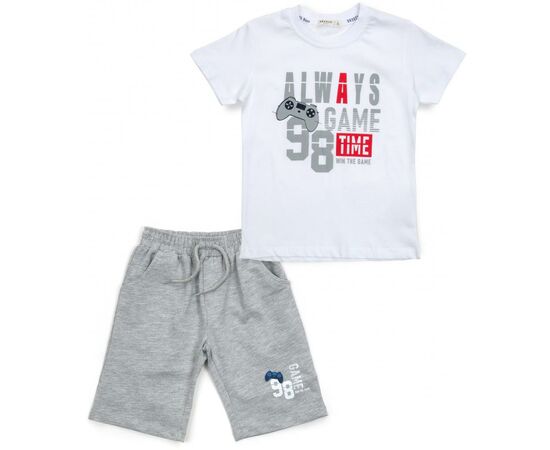 Набір дитячого одягу Breeze "GAME TIME" (14286-116B-gray)