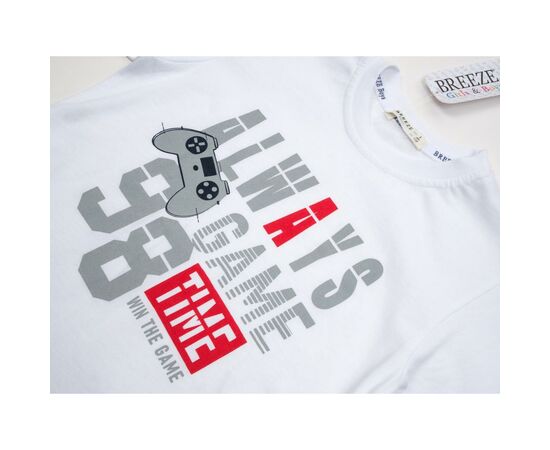Набор детской одежды Breeze "GAME TIME" (14286-128B-gray), изображение 7 Набор детской одежды Breeze "GAME TIME" (14286-128B-gray), изображение 7