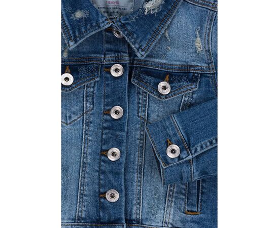 Куртка Breeze джинсовая укороченная (OZ-18801-116G-blue), изображение 4 Куртка Breeze джинсовая укороченная (OZ-18801-116G-blue), изображение 4