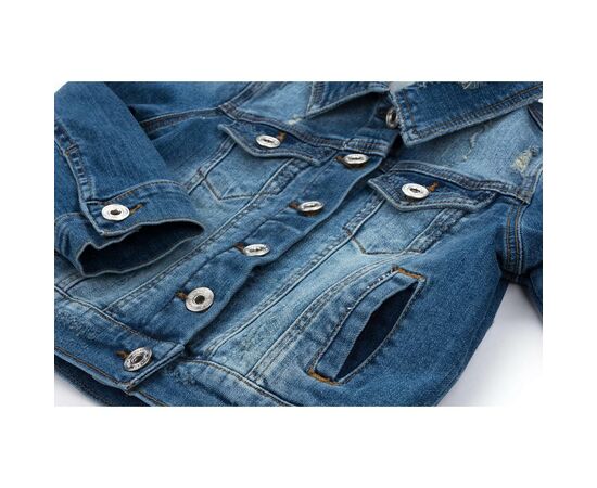 Куртка Breeze джинсовая укороченная (OZ-18801-116G-blue), изображение 5 Куртка Breeze джинсовая укороченная (OZ-18801-116G-blue), изображение 5