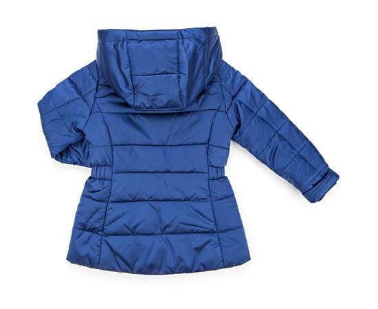 Куртка Snowimage удлиненная с капюшоном и цветочками (SICY-G107-116G-blue), изображение 2 Куртка Snowimage удлиненная с капюшоном и цветочками (SICY-G107-116G-blue), изображение 2