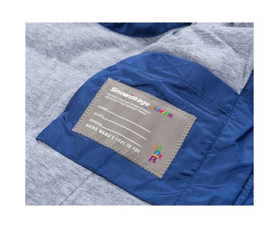 Куртка Snowimage удлиненная с капюшоном и цветочками (SICY-G107-116G-blue), изображение 7 Куртка Snowimage удлиненная с капюшоном и цветочками (SICY-G107-116G-blue), изображение 7