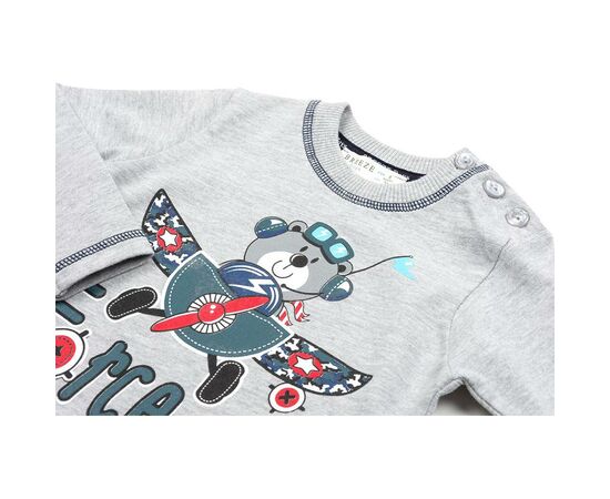Набор детской одежды Breeze с мишкой (9479-74B-gray), изображение 3 Набор детской одежды Breeze с мишкой (9479-74B-gray), изображение 3