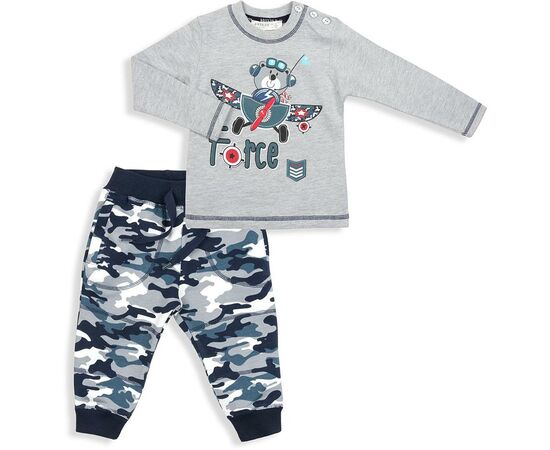 Набір дитячого одягу Breeze з ведмедиком (9479-74B-gray)