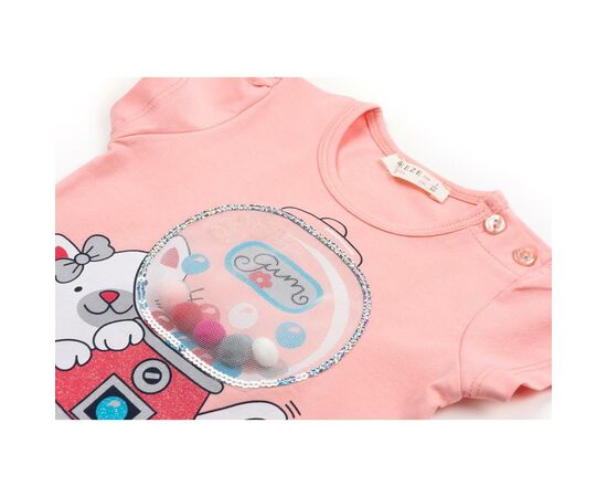 Набір дитячого одягу Breeze з котиком та цукерками (11830-92G-peach), зображення 2 Набір дитячого одягу Breeze з котиком та цукерками (11830-92G-peach), зображення 2