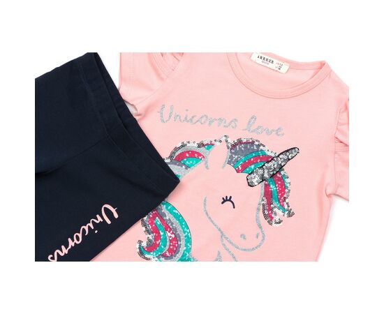 Набор детской одежды Breeze с единорогом (12089-98G-peach), изображение 3 Набор детской одежды Breeze с единорогом (12089-98G-peach), изображение 3
