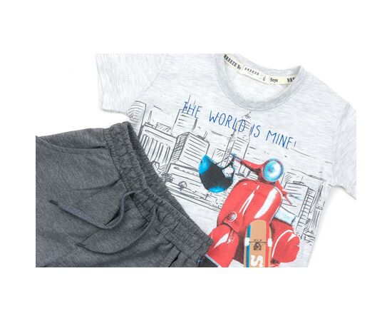 Набор детской одежды Breeze с мотоциклом (12356-116B-gray), изображение 3