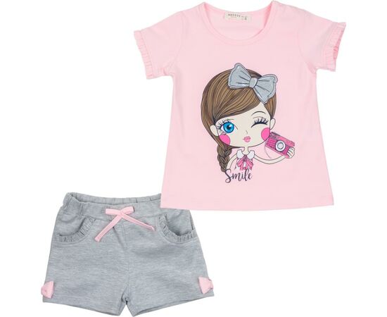 Набір дитячого одягу Breeze з дівчинкою (12485-92G-pink)