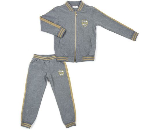 Набор детской одежды Breeze с золотыми лампасами (12986-134G-gray)