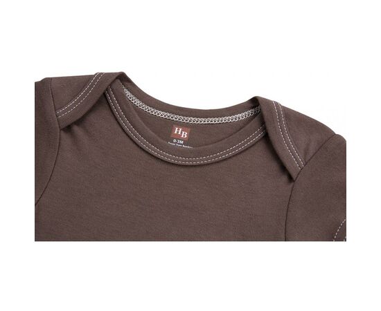 Боди Luvable Friends коричневый из бамбука с коровкой (68312.BR.3-6), изображение 2