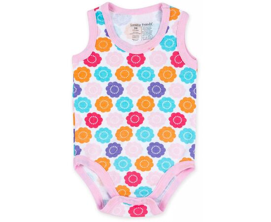 Боді Luvable Friends 3 шт без рукавів з малюнком для дівчаток (37310.3-6 F), зображення 4 Боді Luvable Friends 3 шт без рукавів з малюнком для дівчаток (37310.3-6 F), зображення 4