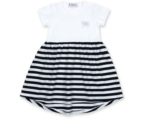 Платье Breeze с юбкой в полосочку (8753-104G-white)
