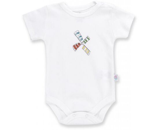 Боди Bibaby с мельничкой (56326-74B-white), изображение 2 Боди Bibaby с мельничкой (56326-74B-white), изображение 2