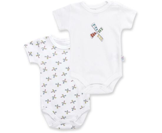 Боди Bibaby с мельничкой (56326-74B-white)
