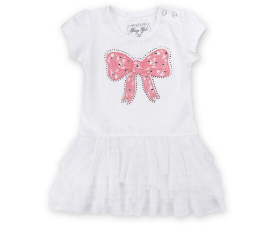 Платье Breeze с бантиком и фатиновой юбкой (9096-86G-cream)
