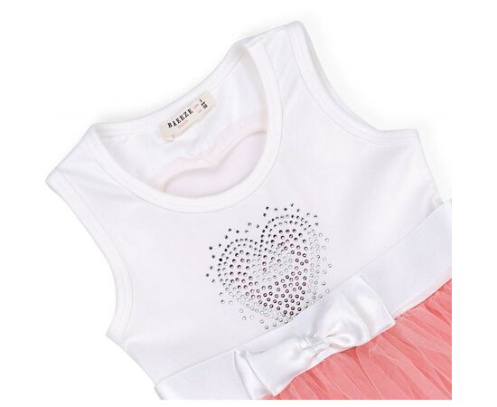 Платье Breeze сарафан с фатиновой юбкой и сердцем (10862-98G-peach), изображение 3 Платье Breeze сарафан с фатиновой юбкой и сердцем (10862-98G-peach), изображение 3