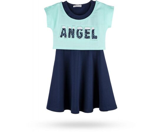 Платье Breeze с топом "ANGEL" (10254-128G-green), изображение 4 Платье Breeze с топом "ANGEL" (10254-128G-green), изображение 4