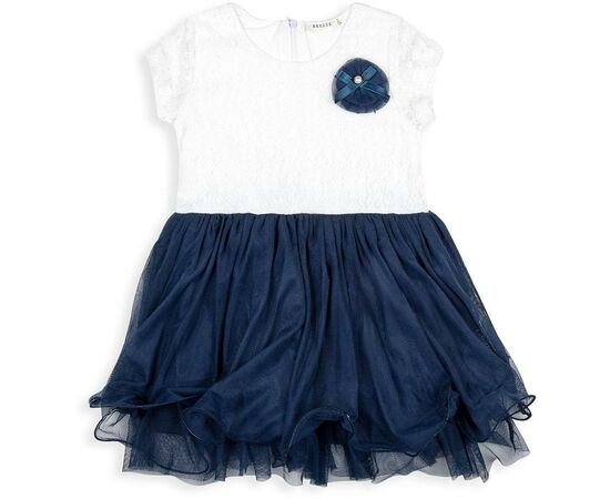 Плаття Breeze з фатіновой спідницею і квіткою (10671-128G-blue)