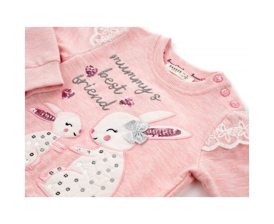 Набор детской одежды Breeze с зайчиками (13649-80G-peach), изображение 7 Набор детской одежды Breeze с зайчиками (13649-80G-peach), изображение 7