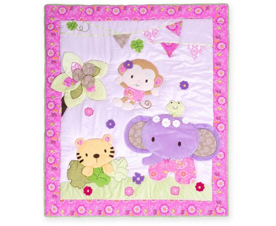 Детский постельный набор Luvena Fortuna с аппликацией животных (33006), изображение 2 Детский постельный набор Luvena Fortuna с аппликацией животных (33006), изображение 2