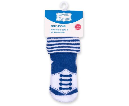 Носки Luvena Fortuna с рисунком голубые (66012 M), изображение 2 Носки Luvena Fortuna с рисунком голубые (66012 M), изображение 2