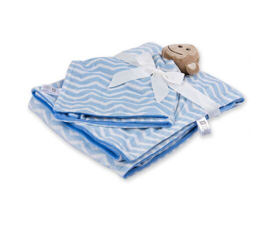 Детское одеяло Luvable Friends в комплекте с салфеткой для мальчиков (50446.BP.M), изображение 2 Детское одеяло Luvable Friends в комплекте с салфеткой для мальчиков (50446.BP.M), изображение 2