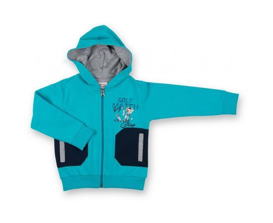 Спортивный костюм Breeze бирюзовый с собачкой (7879-92B-blue), изображение 2 Спортивный костюм Breeze бирюзовый с собачкой (7879-92B-blue), изображение 2